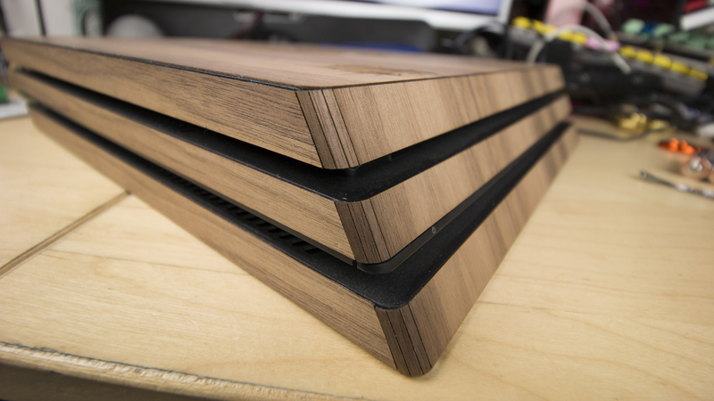 Illustration for article titled Wrapping My PlayStation 4 In Wood
